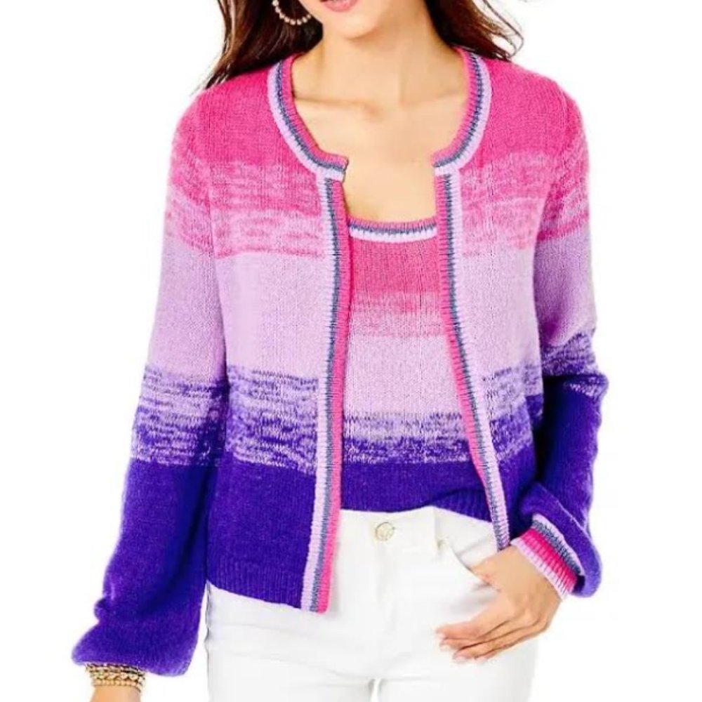 NWT Lilly Pulitzer Tessalyn Ombre Sweater Set
